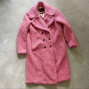 J.Crew Sherpa double breasted coat